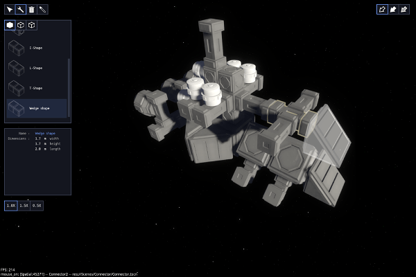 spaceship builder simulator screenshot